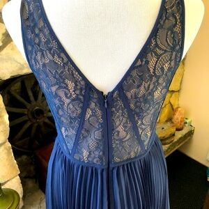 Max and Cleo Bluenight Lilly Lace High Low Dress